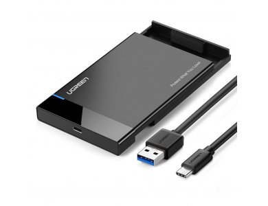 Ugreen External Hard Drive Enclosure USB-C 3.1 to SATA Adapter (6Gbps), Θήκη για 2.5" SATA Εξωτερικούς Σκληρούς δίσκους - 50743