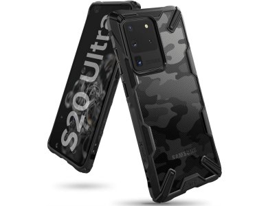 Ringke Fusion X Galaxy S20 Ultra case, Camo Black