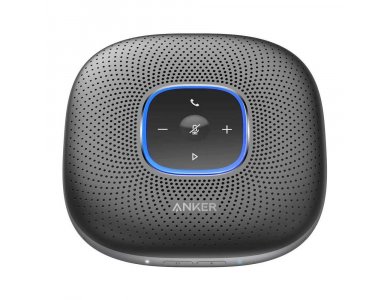 Anker PowerConf Bluetooth Speakerphone, 6 Mic, 24 Hour Call Time, BT 5.0, USB-C, Conference Speaker, PowerIQ - A3301011
