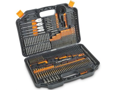 VonHaus 246pc Drill Bit Set & Carry Case for Metal, Includes Titanium HSS Drill Bits - 15/384