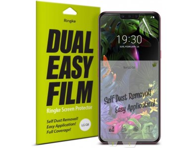 Ringke LG G8 ThinQ Screen Protector, Dual Easy Film, Σετ των 2