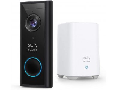 Anker Eufy Doorbell 2K Set, Self-Installation, no-Fee, AI Human Detection, 2-Way Audio & App - E82101W4