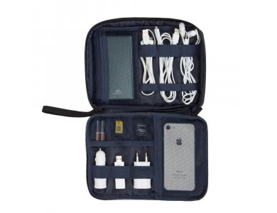 Rivacase Biscayne 5632 Organizer/ Travel Case for Gadgets and small electronics, Black