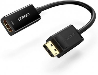 Ugreen DisplayPort to HDMI 4K Adapter, Μαύρο - 40363
