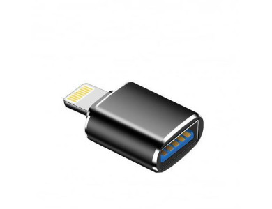 Nordic Lightning to USB 3.0 Female Adapter, Space Grey - OTG-LGNG