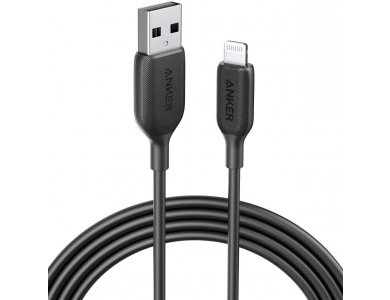 Anker PowerLine III Dura 6ft. Lightning Cable for Apple iPhone / iPad / iPod MFi - A8813011, Black