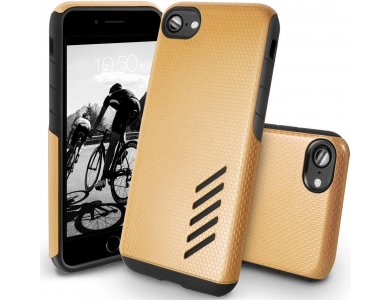 Orzly iPhone SE 2020 / 8 / 7 Grip-Pro case, Champagne Gold