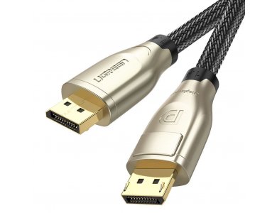 Ugreen DisplayPort Cable 8K@60Hz / 4K@144Hz, 9ft, Naylon Braiding, Black - 60844