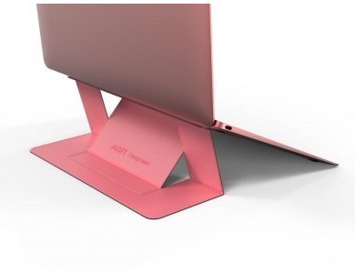 Allocacoc Moft Laptop Anti-Slip and Portable, Magnetic Folding Slim Stand, Pink - DH0117PK/MOFTST