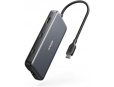 Anker PowerExpand 8-in-1 USB-C Data Hub HDMI/4K@60Hz + LAN + USB3.1*2 + SD/Micro SD Card reader + 100W PD Charging - A83830A1