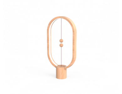 Allocacoc Heng Balance Wooden Lamp Ellipse, Wooden with Magnetic Switch, Light Wood - DH0037LW/HBLEUB