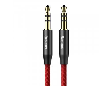 Baseus Yiven Audio AUX, 1.5m. With Nylon Weaving- CAM30-C91, Red