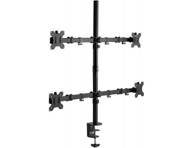 VonHaus Quad Arm Desk Mount with Clamp, Βάση για 4 Οθόνες 13”-32”, έως 32kg - 3000113