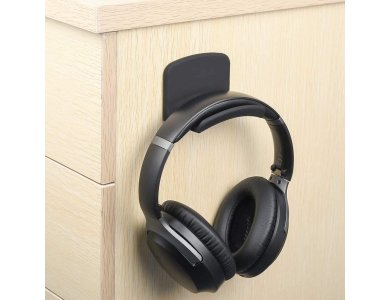Avantree Neetto Headphone Hanger Holder, Wall Mount for Headset / Cords, 3M adhesive, Black - HS907