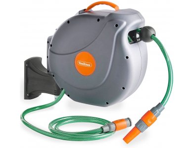 VonHaus Αυτόματο Καρούλι Λάστιχου 20μ. με Βάση Τοίχου, 180° pivot - 15/289