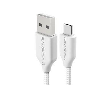 RAVPower Micro USB to USB 2.0 Cable, 3ft, Nylon Braiding - RP-CB016