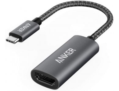 Anker PowerExpand+ USB-C to HDMI 4K@60Hz Adapter, with Nylon Braiding, Space Gray - A83120A1