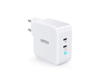 CHOETECH PD6008 Wall Charger 100W with Power Delivery and GaN, White