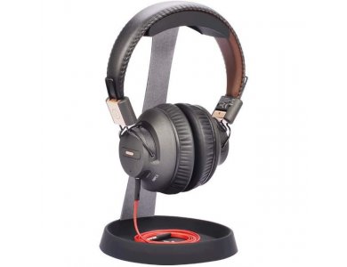 Avantree Neetto Headphone Stand & Hanger, Aluminum Stand for Headset / Headphones, with Cable Holder, Black - HS102