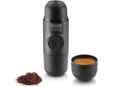 Wacaco Minipresso GR Portable Espresso Machine For Ground Coffee, Black