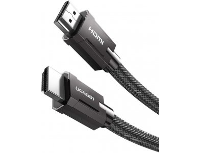 Ugreen HDMI v2.1 8Κ@60Hz, eARC, 48Gbps, HDR, Καλώδιο με Νάυλον Ύφανση, 1.5μ. - 70320