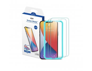 ESR iPhone 12 Mini Tempered Glass Premium Screen Protector με Installation frame, Σετ των 2