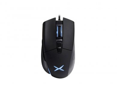 Delux M522BU RGB Optical Gaming Mouse, 800 / 1.600 / 3.200 / 6.400 DPI, 7 Buttons, Black