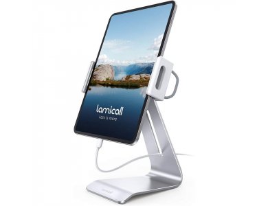 Lamicall DT03 Βάση/Stand Tablet Περιστρεφόμενη Πλάτη 360° για συσκευές 4.7"-13", Ασημί