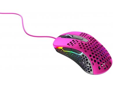 Xtrfy M4 RGB Optical Gaming Mouse Ultra-Light 400 - 16.000 DPI, Pink - XG-M4-RGB-PINK