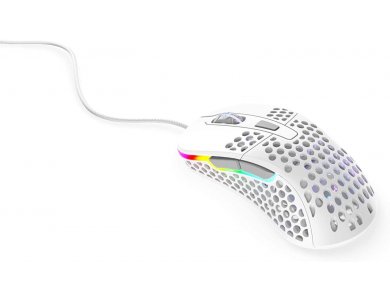 Xtrfy M4 RGB Optical Gaming Mouse Ultra-Light 400 - 16.000 DPI, White - XG-M4-RGB-WHITE
