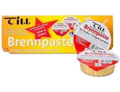 TILL Fondue Gel 3 x 80g jars per pack - 540