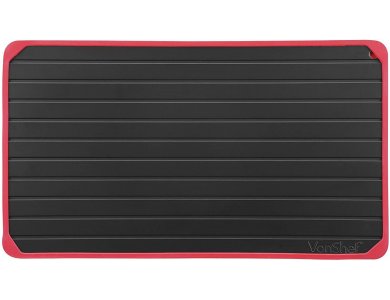 VonShef Defrosting Tray with Red Silicone Border - 07/591