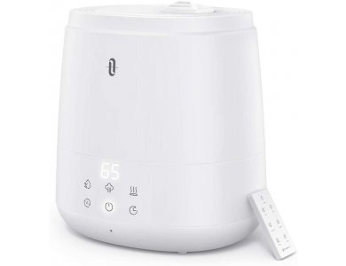 TaoTronics TT-AH046 Humidifier for Bedrooms Ultrasonic Mist, Sleep Mode, LED Display, Whisper Quiet & Remote control, 6L, White