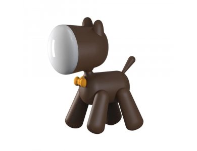 Allocacoc PuppyLamp Janpim Night Light with Smart Switch in its tail, Brown - DH0272BN/PUPYLP