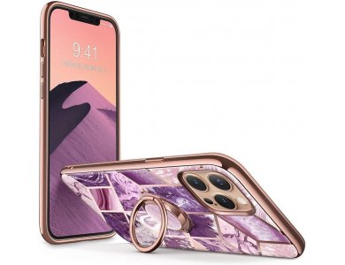 i-Blason iPhone 12 Pro Max Cosmo Snap Θήκη με Ring Holder Kickstand, Marble Ameth