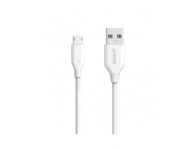 Anker Καλώδιο Powerline Micro USB 0.9μ. - A8132H21, Λευκό