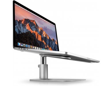 Twelve South HiRise Laptop Stand with Adjustable Height & Rotatable Base for Macbook / Laptop 10-17.3", Silver