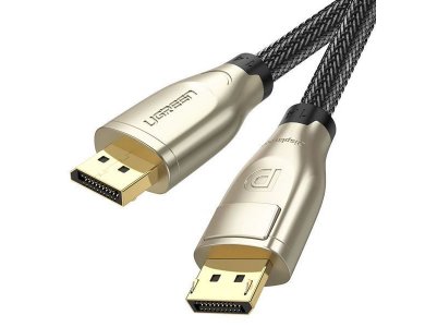 Ugreen DisplayPort Cable 8K@60Hz / 4K@144Hz, 1m. Naylon Braided, Black - 60842