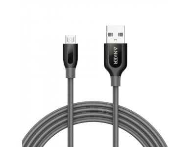 Anker PowerLine+ Καλώδιο Micro USB σε USB 2.0 1μ. με Νάυλον ύφανση - A8142GA1, Μαύρο