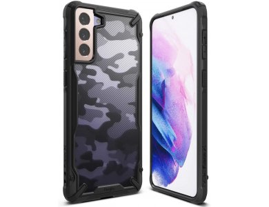Ringke Fusion X Galaxy S21+ Plus Military Grade Θήκη Heavy Duty, Camo Black