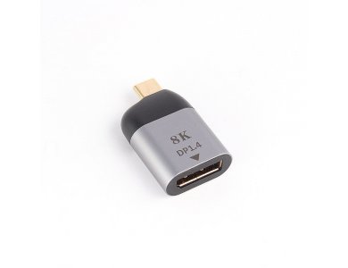 Nordic USB-C to to DP (DisplayPort) 4K@60Hz Adapter, Compact Adapter Aluminum, Space Gray - C-DP
