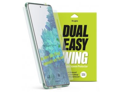 Ringke Galaxy S20 FE Screen Protector, Dual Easy Wing Full, Set of 2
