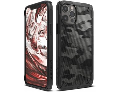 Ringke Fusion X iPhone 12 / 12 Pro Military Grade Case Heavy Duty, Camo Black