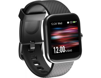Virmee VT3 Smartwatch 1.3" LCD HD Screen, Real Time Health Monitoring, 18 Sports Modes, IP68, HR & SpO & Sleep Monitor, Μαύρο