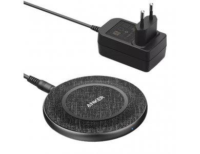 Anker PowerWave 2 Sense Qi 7.5/10/11/15W Wireless Charger Set with Wall Charger & Cable, Black - B2519GF1
