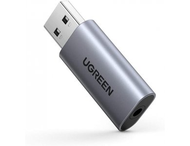 Ugreen USB Audio Adapter External Stereo Sound Card with Mic, 2-in-1 USB σε 3.5mm Jack Εξωτερική Κάρτα Ήχου - 80864
