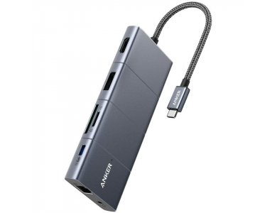 Anker PowerExpand + 11-in-1 Type-C Hub 100W 4K @ 60Hz HDMI + DP + 4 * USB + USB-C + Micro SD / SD + Gbps LAN + Audio - A83850A1