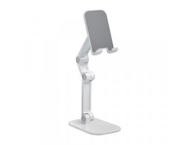 Nordic Adjustable Desktop Bracket Holder, Tablet Mounting Stand, White - MH-109