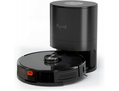 Kyvol Cybovac S31 Smart Robot Vacuum / Mopping Cleaner με Λειτουργία Σφουγγαρίσματος, 3000Pa, με Βάση & App, Μαύρη