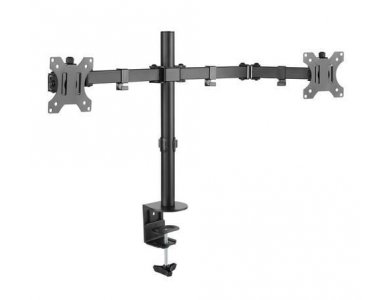 Nordic Dual Arm Desk Mount with Clamp, Βάση για 2 Οθόνες 13”-32”, έως 14kg - GAME-N1000